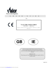 Valor BOLERO BR626 Owner's Manual