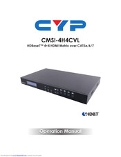 CYP CMSI-4H4CVL Operation Manual