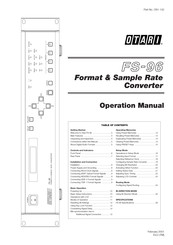 OTARI FS-96 Operation Manual