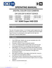 Okina Usa SDN-6420 Operating Manual