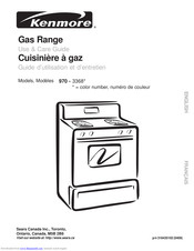 Kenmore 970-3368 Series Use & Care Manual