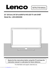Lenco LED-2250 Instruction Manual