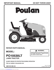 Poulan Pro PO10530LT Repair Parts Manual