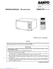Sanyo EM607TW Service Manual