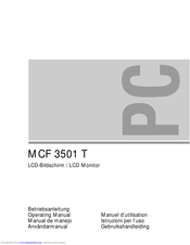 Siemens MCF 3501 T Operating Manual
