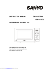 Sanyo EM-SL50GRILL Instruction Manual