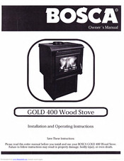Bosca GOLD 400 Owner's Manual