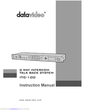 Data Video ITC-100 Instruction Manual