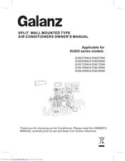 Galanz KUDO GIW09NK4/OW09NK Owner's Manual