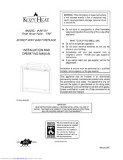 Kozy Heat 56701 Thief River Falls Installation And Operating Manual