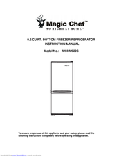Magic Chef MCBM920S Instruction Manual