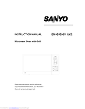 Sanyo EM-G5596V UK2 Instruction Manual