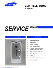 Samsung SGH-X540 Service Manual