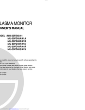 LG MU-50PZ40K Owner's Manual