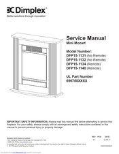 Dimplex Mini Mozar DFP15-1132 Service Manual