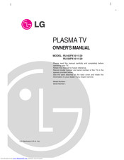 LG RU-50PX20 Owner's Manual