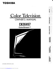 Toshiba ColorStream CN36H97 Owner's Manual