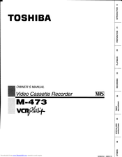 Toshiba M-473 Owner's Manual