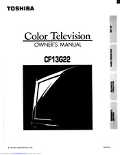 Toshiba CF13G22 Owner's Manual