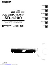 Toshiba SD-1200 Owner's Manual