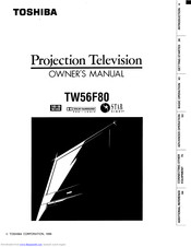 Toshiba TW56F80 Owner's Manual