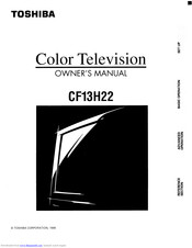 Toshiba CF13H22 Owner's Manual