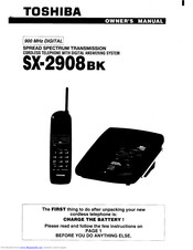 Toshiba SX-2908 BK Owner's Manual