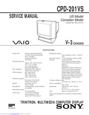 Sony VAIO CPD-201VS Service Manual