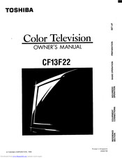 Toshiba CF13F22 Owner's Manual