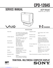 Sony TRINITRON CPD-120AS Service Manual