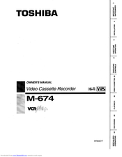 Toshiba M-674 Owner's Manual