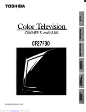 Toshiba CF27F30 Owner's Manual