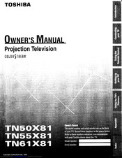 Toshiba TN55X81 Owner's Manual