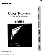 Toshiba CF27F50 Owner's Manual