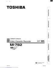 Toshiba M-782 Owner's Manual