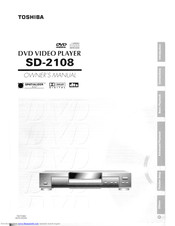 Toshiba SD-2108 Owner's Manual