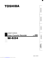 Toshiba M-624 Owner's Manual