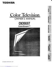 Toshiba ColorStream CN36G97 Owner's Manual