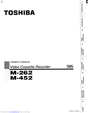 Toshiba M-262 Owner's Manual