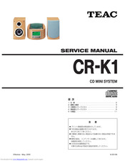Teac CR-K1 Service Manual