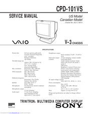 Sony VAIO CPD-101VS Service Manual