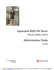 Polycom SpectraLink 8000 SVP020 Administration Manual