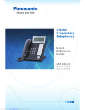 Panasonic KX-DT343 Quick Reference Manual