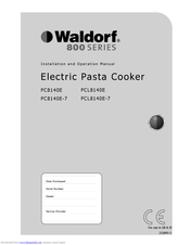 Waldorf PCL8140E-7 Installation And Operation Manual