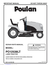 Poulan Pro PO12538LT Repair Parts Manual