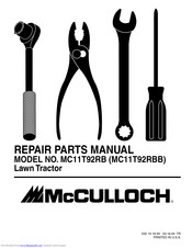 McCulloch MC11T92RB Repair Parts Manual