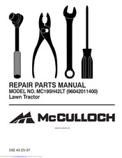 McCulloch MC195H42LT Repair Parts Manual