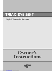 Triax DVB 250 T Owner's Instructions Manual