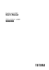 Totoku LV33E1 User Manual