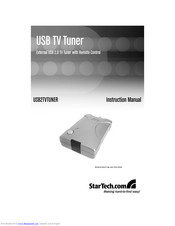 StarTech.com USB2TVTUNER Instruction Manual